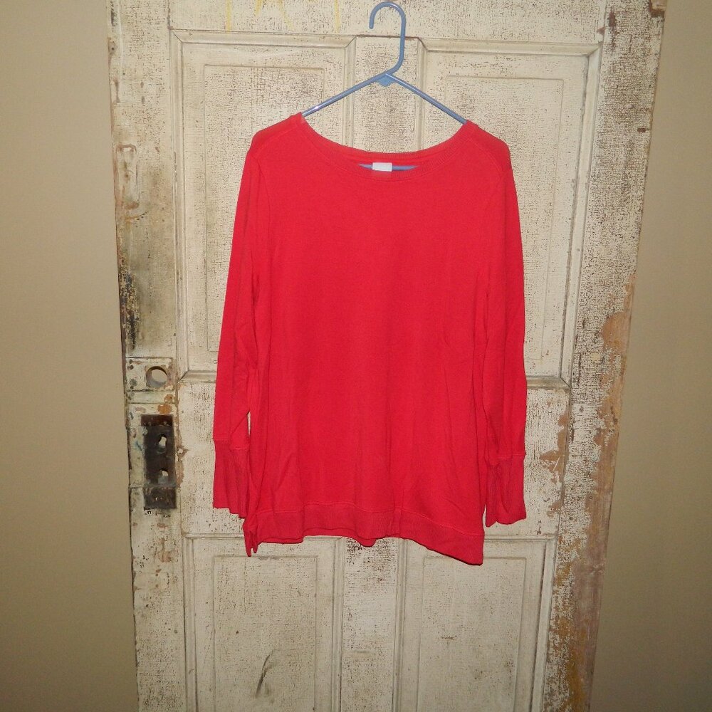 Zenergy by Chico's Ribbed Pullover Sweater Size 3 (F-18)